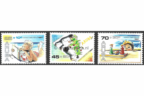 Aruba NVPH 34-36 Postfris Kinderzegels 1987