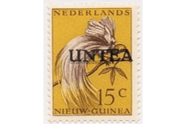 West-Nieuw-Guinea (UNTEA) NVPH 7 Postfris (15 cent) Overdrukken op postzegels van Nederlands Nieuw Guinea 1962