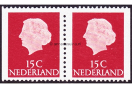 Nederland NVPH C6f Postfris links en rechts ongetand (15+15)