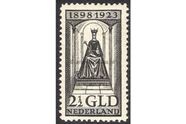 Nederland NVPH 130 Ongebruikt FOTOLEVERING (2 1/2 gulden) 25 jarig regeringsjubileum koningin Wilhelmina 1923