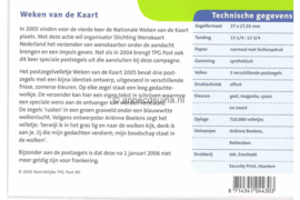Nederland NVPH M318 (PZM318) Postfris Postzegelmapje Weken van de Kaart 2005