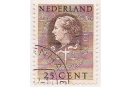 Nederland NVPH D38 Gestempeld (25 cent) COUR INTERNATIONALE DE JUSTICE 1951-1958