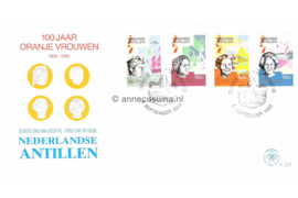 Nederlandse Antillen NVPH E222 Onbeschreven 1e Dag-enveloppe 100 jaar Oranjevrouwen 1990