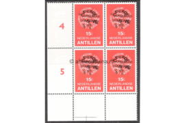 Nederlandse Antillen NVPH 588 Postfris (15 cent) (Blokje van vier) HOEKSTUK Energie 1978