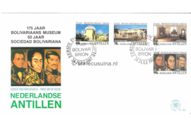 Nederlandse Antillen (Postdienst) NVPH E195 (E199PO) Onbeschreven 1e Dag-enveloppe Bolivar 1987