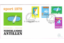 Nederlandse Antillen (Postdienst) NVPH E122 (E122PO) Onbeschreven 1e Dag-enveloppe Sport Sailing Regatta Bonaire 1979