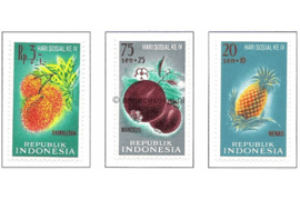 Indonesië Zonnebloem 319-321 Postfris De 4de Sociale Dag met toeslag ten bate van sociale instellingen 1961