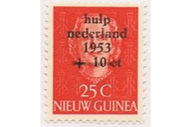 Nederlands Nieuw Guinea NVPH 24 Postfris (25+10 cent) Watersnoodzegels 1953