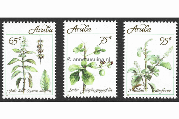 Aruba NVPH 92-94 Postfris Geneeskrachtige planten 1991
