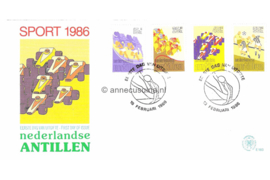 Nederlandse Antillen (Postdienst) NVPH E183 (E183PO) Onbeschreven 1e Dag-enveloppe Sport 1986