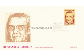 Nederlandse Antillen (SE-serie) NVPH E96 (E96S) Onbeschreven 1e Dag-enveloppe Staatsman Julio Antonio Abraham 1976