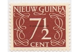 Nederlands Nieuw Guinea NVPH 7 Postfris (7 1/2 cent) Cijfer van Krimpen 1950