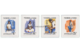 Nederlandse Antillen NVPH 376-379 Postfris Kinderzegels Huishouden 1966