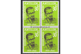 Nederlandse Antillen NVPH 456 Postfris (30 cent) (Blokje van vier) Dr. Moises F. de Costa Gomez 1972