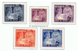 Nederlands Indië NVPH 221-225 Postfris Leger des Heils 1936