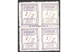 NVPH 65 Postfris (1/2 cent) (Blokje van vier) Hulpuitgifte 1912