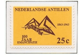Nederlandse Antillen NVPH 336 Gestempeld 100 jaar afschaffing slavernij 1963