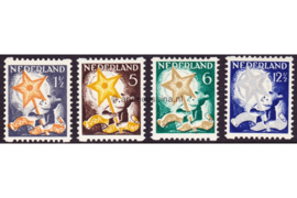 Nederland NVPH R98-R101 Ongebruikt Tweezijdige hoekroltanding Kinderzegels 1933