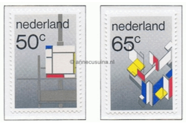 Nederland NVPH 1287-1288 Postfris Beweging De Stijl (1913-1931) 1983