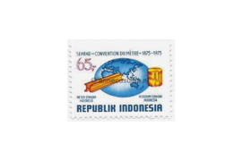 Indonesië Zonnebloem 818 Postfris Het 100-jarig bestaan van de Meterconventie 1975