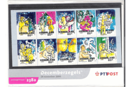 Nederland NVPH M238a+b (PZM238a+b) Postfris Postzegelmapje Decemberzegels 2000