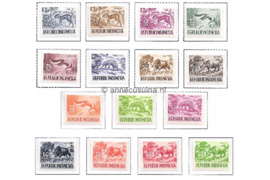 Indonesië Zonnebloem 164-178 Postfris Dierenzegels 1956