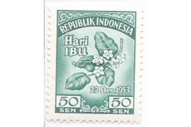 Indonesië Zonnebloem 118 Postfris Hari Ibu (Moederdagzegel) 1953