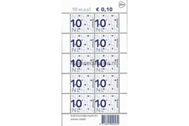 Nederland NVPH V2135d Postfris Velletje 10 x 0,10 euro met PostNL logo 2012