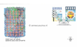Aruba NVPH E67 Onbeschreven 1e Dag-enveloppe Jaar van het Papiamento 1997