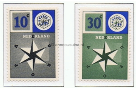 Nederland NVPH 700-701 Postfris Europa zegels 1957