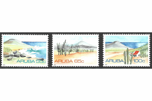 Aruba NVPH 86-88 Postfris Landschapzegels 1991