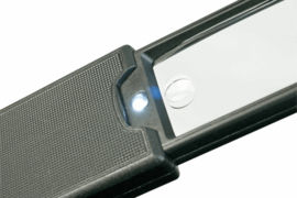 Lindner Zak/Uitschuifloep met LED en UV verlichting 2,5x incl. batterijen (Lindner S7134)