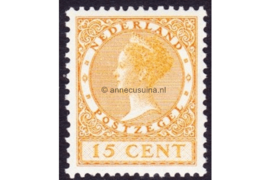 Nederland NVPH 187 Ongebruikt (15 cent) Koningin Wilhelmina Veth Met watermerk 1926-1939