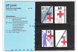 Nederland NVPH M14 (PZM14) Postfris Postzegelmapje Rode Kruis 1983
