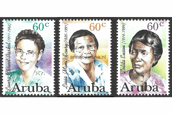 Aruba NVPH 182-184 Postfris Beroemde vrouwen 1996