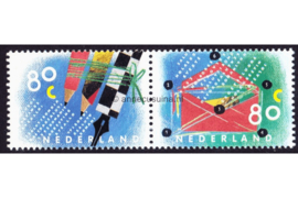 Nederland NVPH 1571/1572a (Paar/Samenhangend) Postfris Tien voor uw brieven 1993