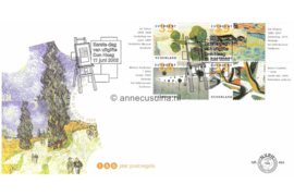 Nederland NVPH E464 Onbeschreven 1e Dag-enveloppe Kunst: landschappen op 2 enveloppen 2002
