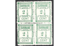 NVPH 66a/66a/66/66a Postfris FOTOLEVERING (2 1/2 cent; Type I en Type II gemengd) (Blokje van vier) Hulpuitgifte 1912