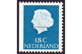 Nederland NVPH 620J Postfris Linkerzijde ongetand; Gewoon papier (18 cent) Koningin Juliana (en profil) 1953-1967