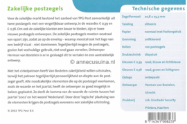 Nederland NVPH M266 (PZM266) Postfris Postzegelmapje Zakenpost 2002