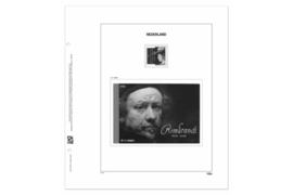DAVO Luxe blad Nederland Rembrandt/Saskia postzegel (Blad 182a)