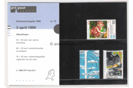 Nederland NVPH M73 (PZM73) Postfris Postzegelmapje Zomerzegels, het weer 1990