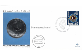 Nederlandse Antillen (Palmboom) NVPH E64 (E64P) Onbeschreven 25 jaar Lions Club 1971