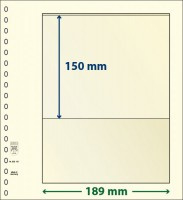 Lindner T-Blanco blad met 1 strook (Lindner 802101P) (per 10 stuks)
