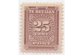 NVPH P35 Gestempeld (25 cent) Cijfer 1945