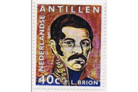 Nederlandse Antillen NVPH 441 Gestempeld 150e sterfdag Pedro Luis Brion, vrijheidsstrijder 1971