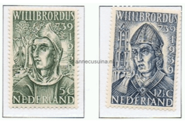 Nederland NVPH 323-324 Postfris Willibrordus 1939