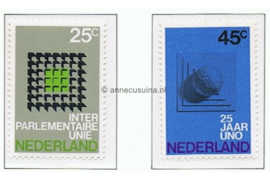 Nederland NVPH 973-974 Postfris Gelegenheidszegels 1970