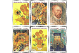 Nederlandse Antillen NVPH 1586-1591 Gestempeld (Als losse zegels) Vincent van Gogh 2005