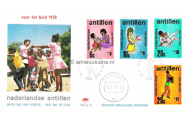 Nederlandse Antillen (Palmboom) NVPH E62 (E62P) Onbeschreven Kinderpostzegels 1970
